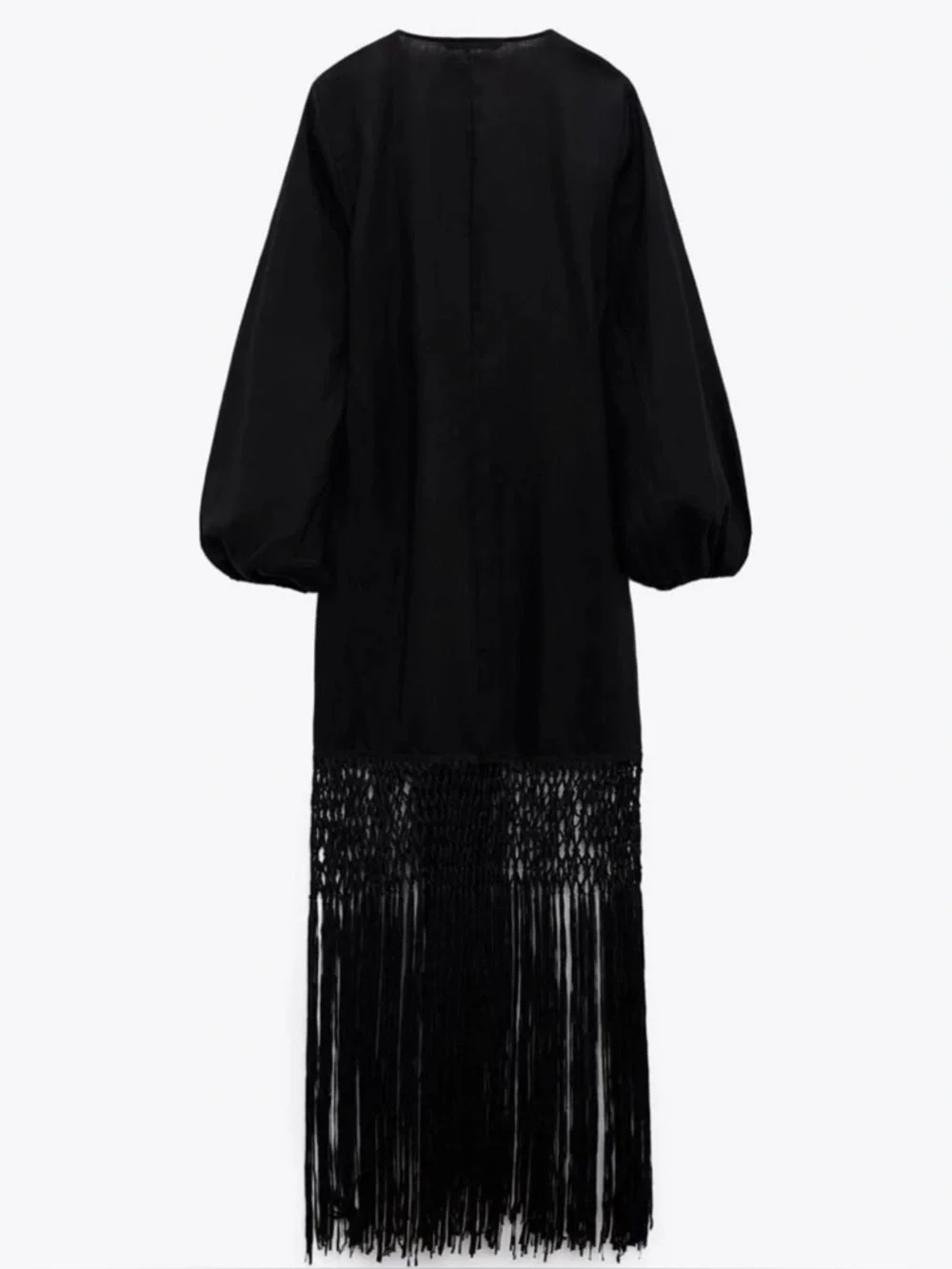Zara | Fringed Linen Dress Limited Edition | Size S | NWT - Picture 10 of 14